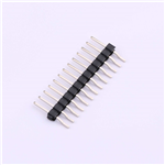 排针 间距:2.54mm 单排卧贴 1x13P KH-2.54PH-1X13P-L13.5-WT