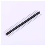 排针 间距:2.54mm 单排卧贴 1x28P KH-2.54PH-1X28P-L13.5-WT