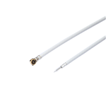四代IPEX(单头)白色跳线,RG1.13,L=80mm--KH-IPEX4-221-RG1.13-WH80
